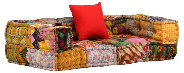 Modularer Pouf 297477-1 Polyester - 140 x 40 x 70 cm