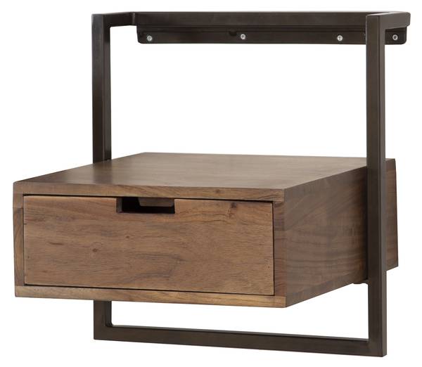 Nachttisch AIR Braun - Holzwerkstoff - 44 x 45 x 35 cm