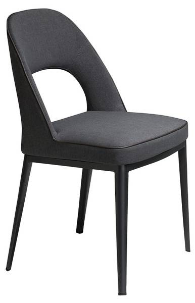 Stuhl 4023 Schwarz - Mischgewebe - Strukturstoff - Flachgewebe - Webstoff - 47 x 80 x 50 cm