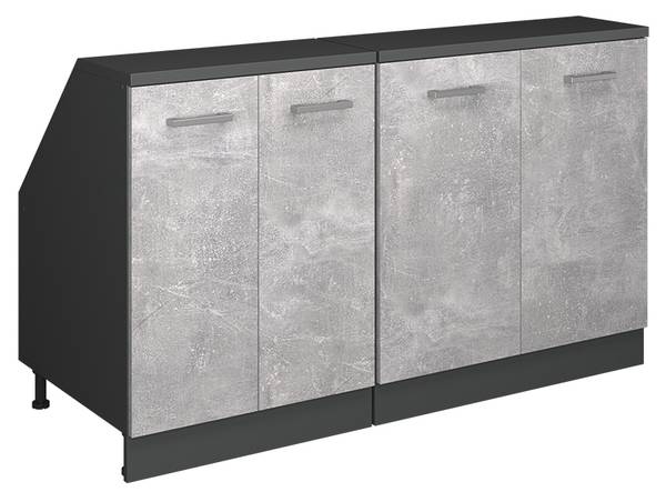 Kastenset voor schuine wand Rion 60252 Breedte: 140 cm