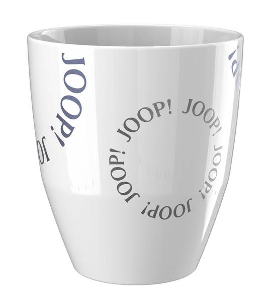 JOOP! DINING GLAMOUR MUG LOGO CIRCLES Weiß - Porzellan - 9 x 10 x 1 cm