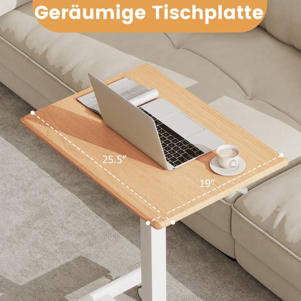 Beistelltisch VH34949ZMDE Braun - Holzwerkstoff - 48 x 109 x 65 cm