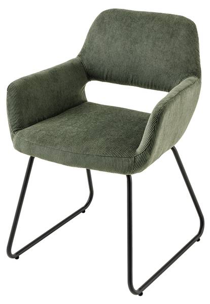 Stuhl MUSTANG Grün - Cord - Polyester - 56 x 77 x 59 cm