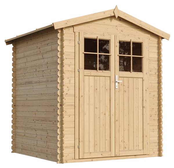 Gartenhaus mit Boden M320F+M320G Beige - Fichte - 180 x 224 x 180 cm