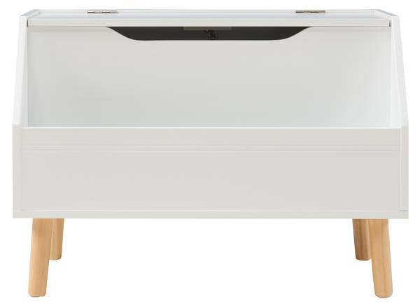 Coffre à jouets Aavanrar Blanc - Bois manufacturé - 60 x 43 x 30 cm
