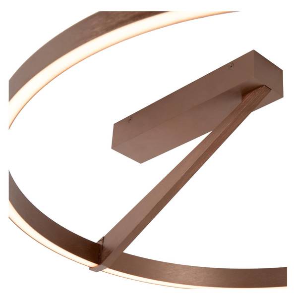 Plafonnier APPLAUSE Marron - Aluminium - 60 x 20 x 60 cm