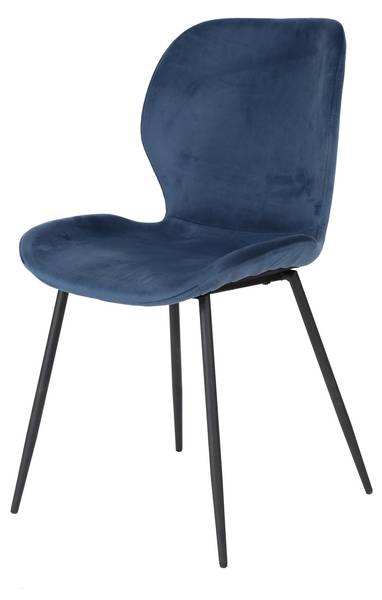 Esszimmerstuhl RONDEA Blau - Metall - 46 x 84 x 51 cm