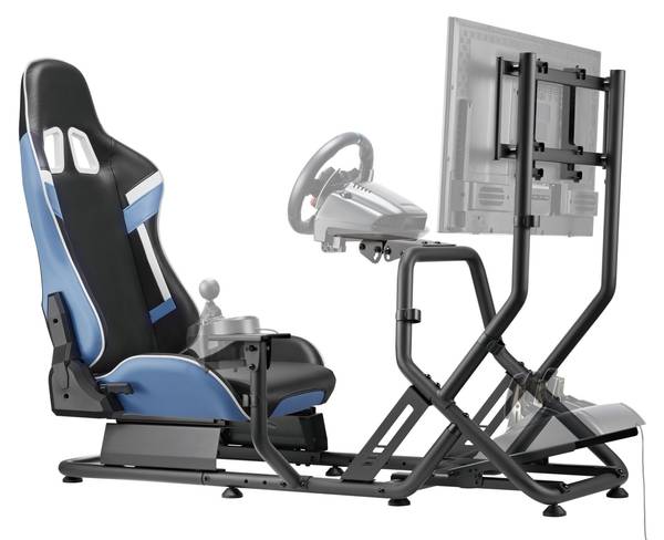 Racingchair Racing Cockpit LUMLRS09-BS0 Schwarz - Stahl - 71 x 108 x 136 cm