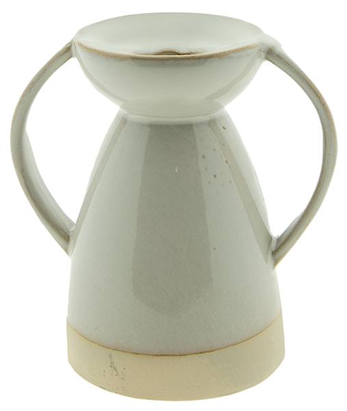 Kandelaar Kaylaburgh beige - porselein - 7 x 9 x 9 cm