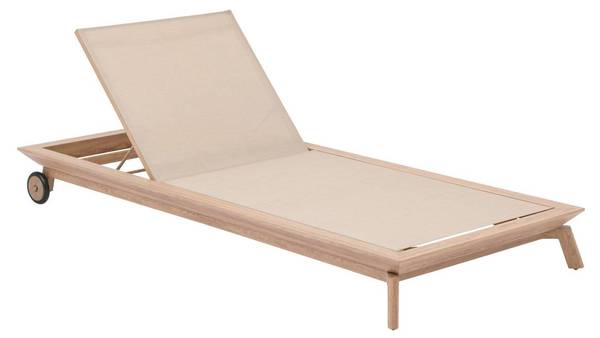 Poolbett MANISSA Beige - Metall - 210 x 102 x 92 cm