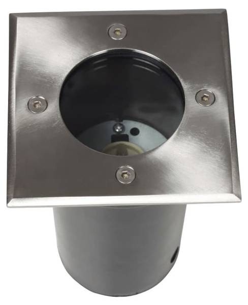 Bodeneinbaustrahler 160437  (12er Set) Silber - Aluminium - 11 x 15 x 11 cm