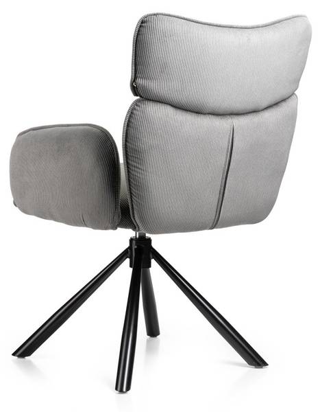 Stuhl Tudor Schwarz - Grau