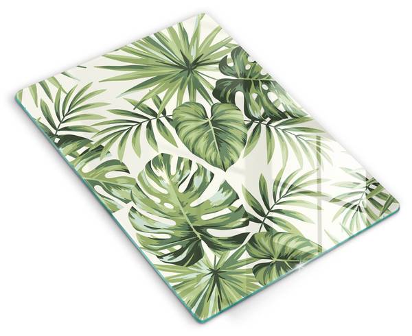 Schneidebrett Monstera-Blattmuster Breite: 40 cm