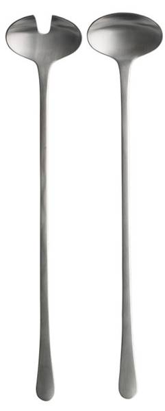 Salatbesteck Copenhagen Silber - Metall - 5 x 32 x 26 cm
