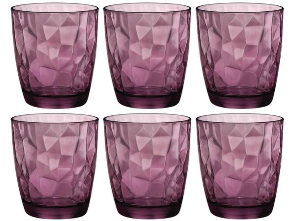 Wasserglas Diamond 6er Set 10 x 11 x 10 cm