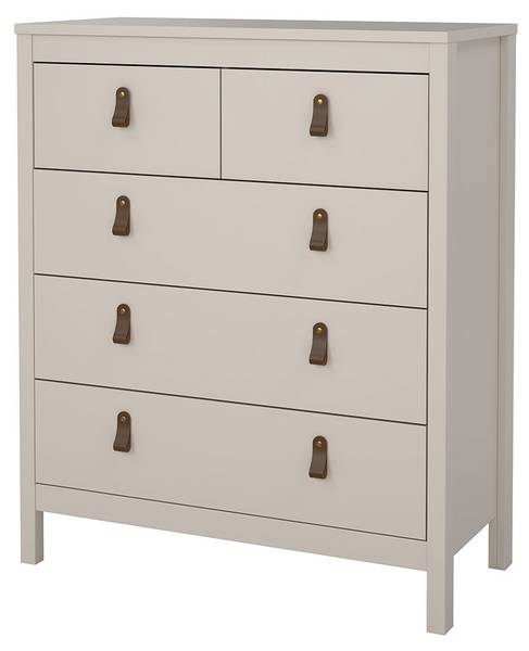 Ladekast Madrid bruin - deels massief hout - 83 x 99 x 39 cm