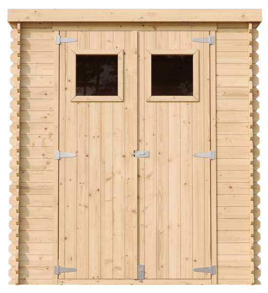 Gartenhaus mit Boden M309+M309G Beige - Fichte - 200 x 206 x 200 cm