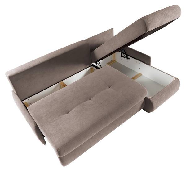 Ecksofa THIN Braun