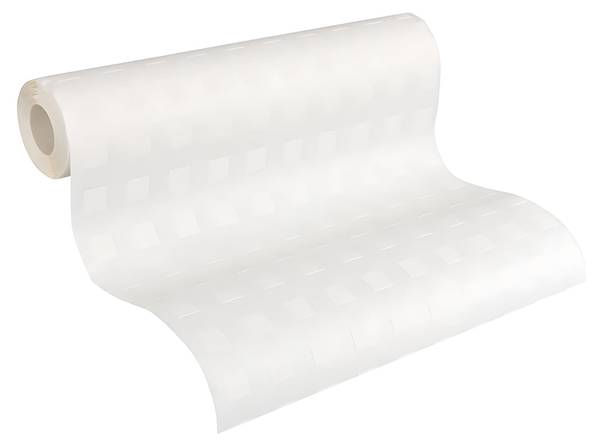 Überstreichbare Tapete 338310-GU Weiß - Fleece - 53 x 1005 x 1 cm