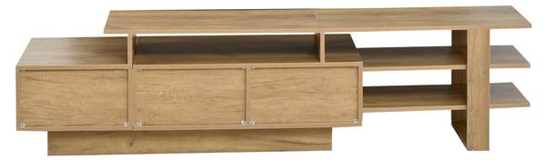 Wohnwand  Cronus Ⅰ（3-tlg） Schwarz - Braun - Holzwerkstoff - Kunststoff - 40 x 100 x 180 cm