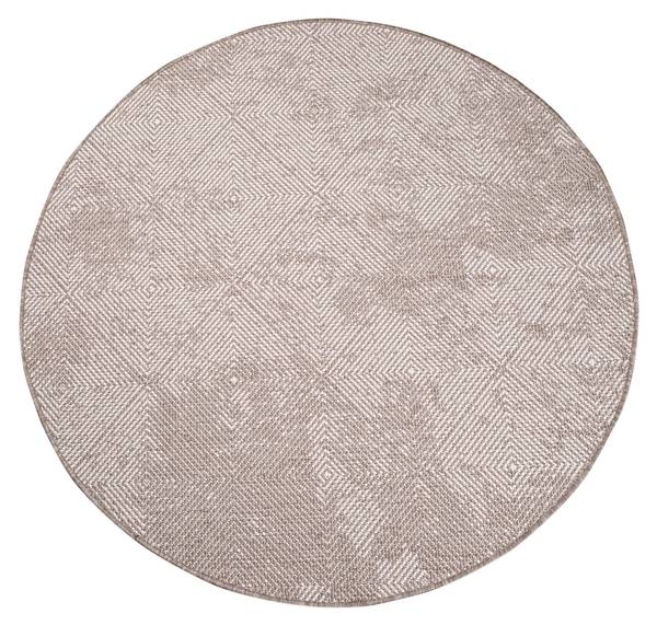 Outdoor-Teppich DuoRug Beige - 120 x 120 cm