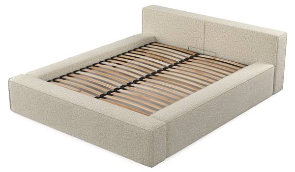 Polsterbett CASTO mit Stauraum Blur Beige - Liegefläche Breite: 160 cm