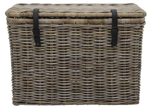 Truhe und Kiste NEFTA 2er-Set Grau - Naturfaser - 70 x 45 x 35 cm