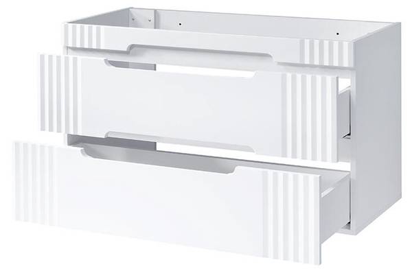 Schrank unter waschbecken FIJI CUW120 2D Weiß - Melamin - 120 x 62 x 46 cm