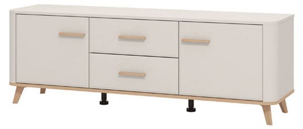 TV-Möbel Terento Beige - Holzwerkstoff - 40 x 53 x 154 cm