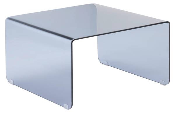 Couchtisch WING Grau - Glas - 70 x 40 x 70 cm