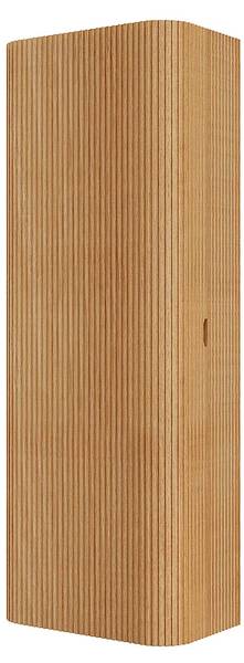 Badschrank BULMAS Beige - Holz teilmassiv - 40 x 110 x 24 cm