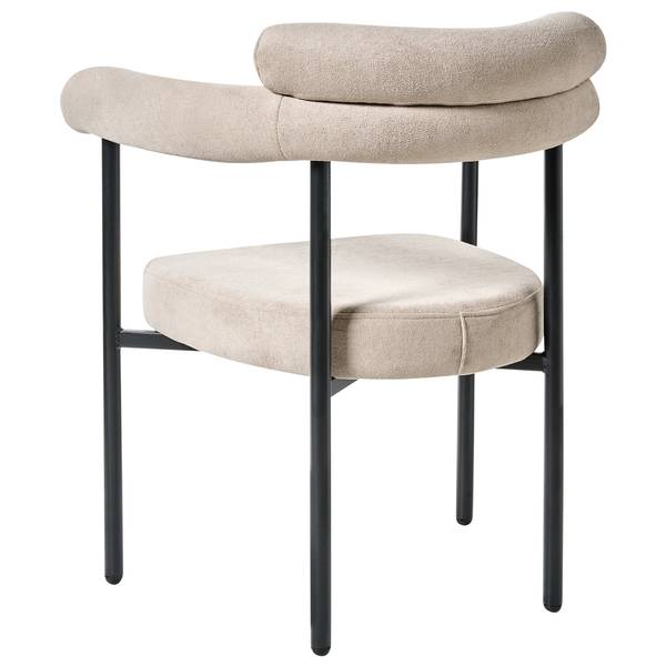 Stuhl LYNEY 2-tlg Beige - Schwarz