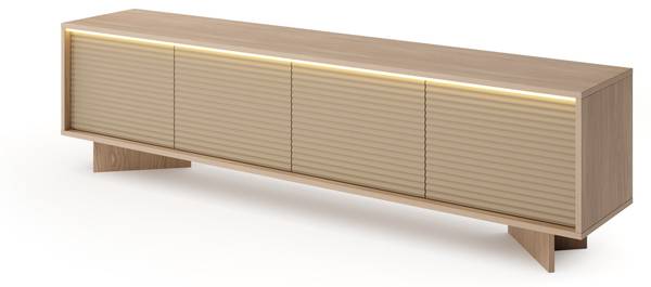 TV-Schrank Lido I Braun - Holzwerkstoff - 204 x 55 x 40 cm