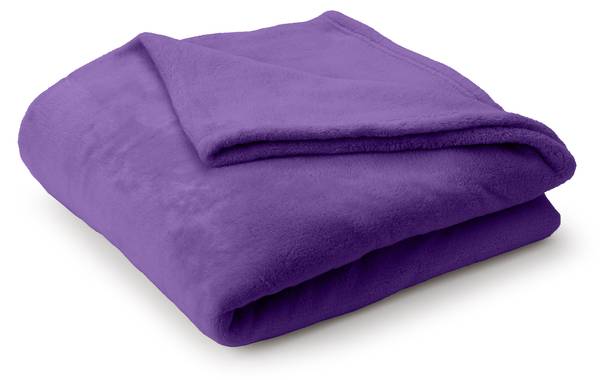 Kuscheldecke TV Handy &Fußtasche Flieder
