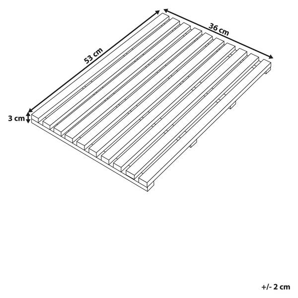 Teppich BARTOW Braun - Bambus - 36 x 53 cm