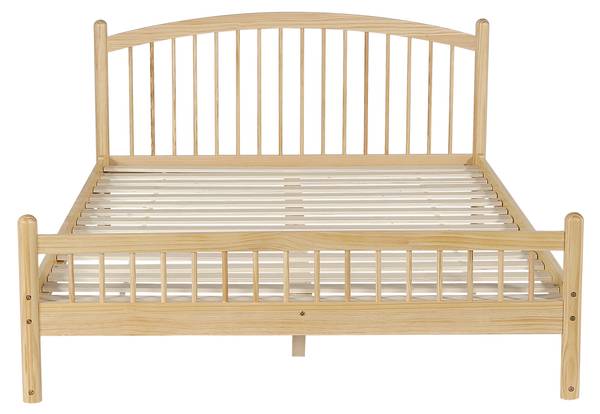 Holzbett MU4090 Ⅰ Braun - Kiefer - 147 x 84 x 208 cm