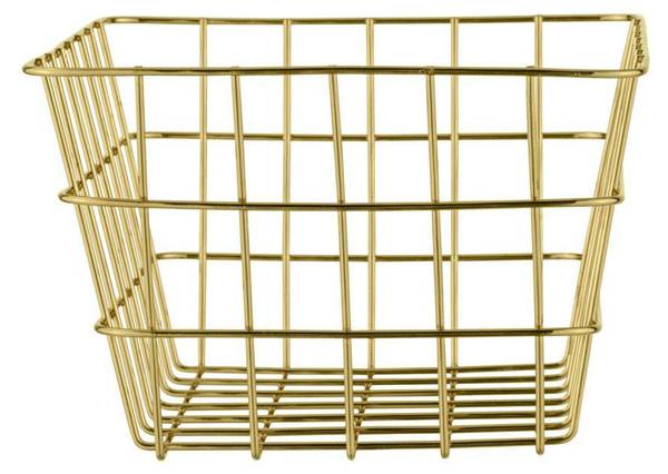 Badkorb VIANA Gold - Metall - 18 x 25 x 12 cm