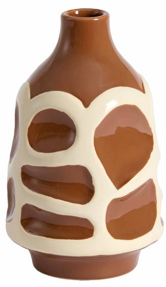Vase SINICE Braun - Keramik - 15 x 24 x 15 cm