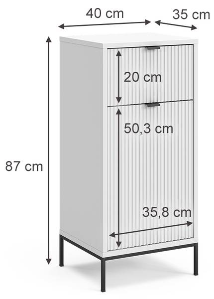 Badschrank Eliza 49512 Weiß
