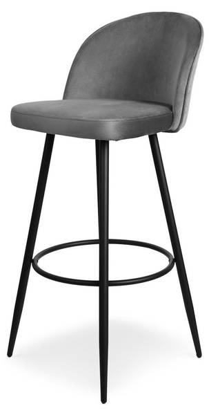 Barstühle HOUNDI 2er Set Dunkelgrau