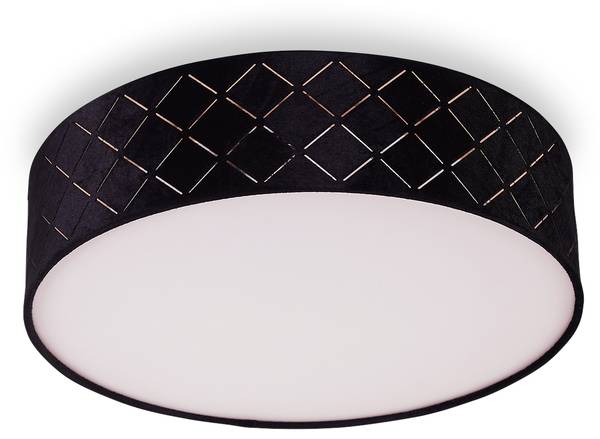 Deckenleuchte Aggius Schwarz - Gold - Metall - 11 x 10 x 39 cm