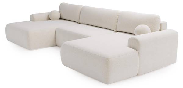 Ecksofa Aurora Weiß