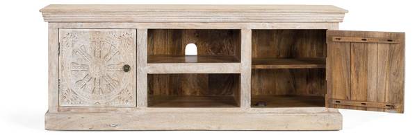 TV-Schrank 1994 Braun - Massivholz - 152 x 60 x 40 cm