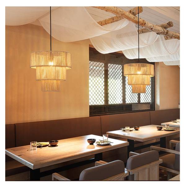 Suspension Lollar Noir - Métal - 35 x 150 x 36 cm