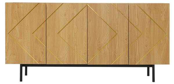 Sideboard Synomone Braun - Holzwerkstoff - 40 x 78 x 160 cm