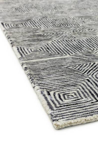 Wohnzimmerteppich aus Wolle CAMBRIDGE Grau - 120 x 170 cm