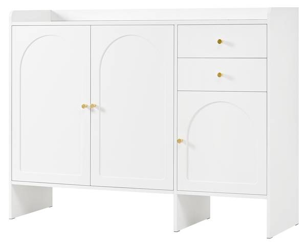 Schuhschrank DianaBA Ⅳ Weiß - Holzwerkstoff - 120 x 90 x 35 cm