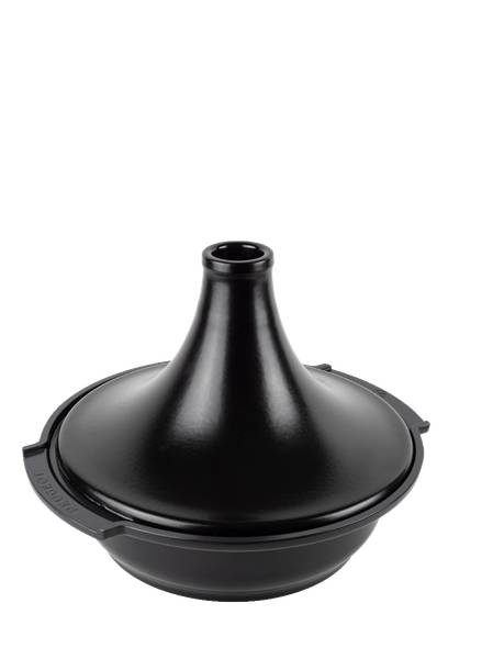 TAGINE Atlas 30cm Satinschwarz Keramik Schwarz - Keramik - 32 x 1 x 33 cm