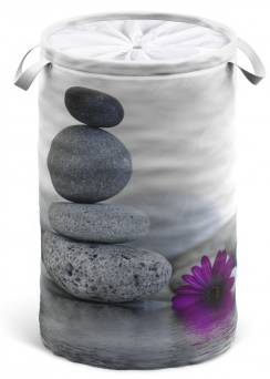 Wäschekorb Energy Stones Violett - Kunststoff - 37 x 55 x 55 cm