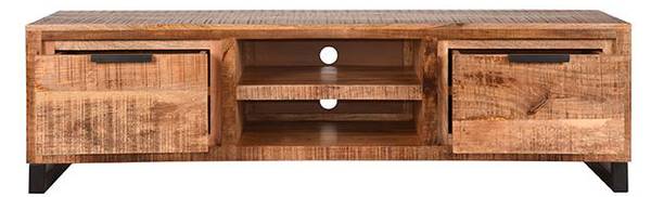 TV-Schrank Glasgow Braun - Holzwerkstoff - 45 x 45 x 160 cm
